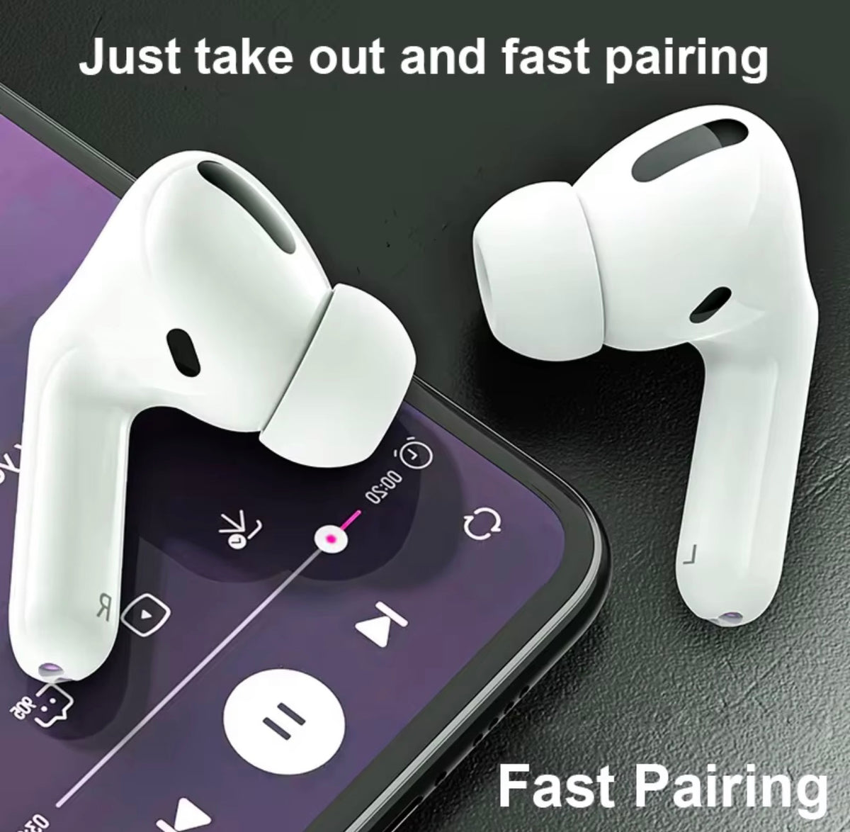 Airpods pro wireless Bluetooth earphones, Water and dust resistant