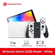 Original Nintendo Switch OLED Model 7 Inch Screen Joy‑Con Handle Enhanced Audio Adjustable Console Stable TV Mode Video Game